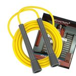 High Activity- Skipping Rope for Men and Women Jumping Rope With Adjustable Height Speed Skipping Rope for Exercise, Gym, Sports Fitness Adjustable Jump Rope (Pop Yellow)