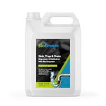 BioBreeze Sink Trap, Drain Degreaser & Maintainer Enzyme Cleaner 5L Industrial Strength Heavy Duty Cleaning Solution & Degreasing Enzyme for Commercial Kitchens & Sinks