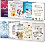 THE TWIDDLERS - 30 Pack Christmas Greeting Cards with Classic Xmas Quotes and Assorted Festive Designs with Individual Envelope - Personalised Season Greeting Card for Gift and Presents for All Ages