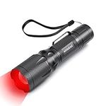 METII Upgraded Red Flashlight, Bright White &High/Low Power Red Light Options with Memory, Zoom Lens, Portable Waterproof LED Small Torch for Pilots, Aviation, Astronomy, Night Vision