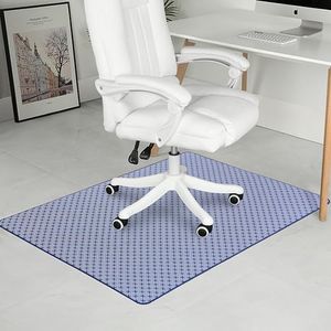 RccugmatS Chair Mat for Hardwood & Tile Floor, 47" x 60" Heavy Duty Office Chair Mat Floor pad for Rolling Chairs, Anti Slip, Non-Curve, Floor Protector for Home Office, Blue X