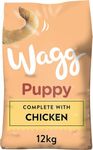 Wagg Complete Puppy Dry Dog Food Turkey & Rice 12kg - For Growing Puppies