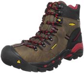 KEEN Utility Men's Pittsburgh 6" Leather Waterproof Steel Toe Work Boots, Brown, 9/9.5 UK