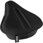 Bikeroo Large Exercise Bike Seat Cushion - Bicycle Wide Gel Soft Pad Most Comfortable Saddle Cover for Women and Men Fits Cruiser Stationary Bikes, Indoor Cycling