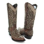 Soto Boots Womens Lola Fashion Cowboy Boots, Genuine Leather Cowgirl Boots, Handcrafted Cowboy Boots For Women M50047, Brown, 5.5