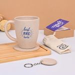 Eha Earth- Friendly Best bro Ever Gift | Gift Item for Brother | Birthday Gift for Brother | Birthday Gift for Men | Set of 1 | 300 ml | Coffee Mug | Made with Rice Husk| Sand Castle