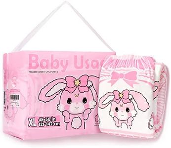 Littleforbig Adult Printed Diaper 10 Pieces - Baby Usagi (X-Large 48"-56")