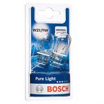 Bosch W21/5W (580) Pure Light Car Light Bulbs - 12 V 21/5 W W3x16q - 2 Bulbs