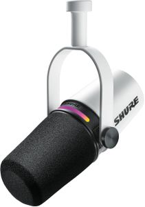 Shure MV7+ Podcast Microphone – White USB/XLR Dynamic Mic