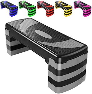 Stepper per esercizi aerobici con 5 livelli di camminata regolabili, cardio, peso, yoga, esercizi di forza, antiscivolo per casa/palestra/ufficio, allenamento