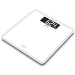 Beurer GS400 Signature Line Glass Bathroom Scale - White | Larger standing area | Made from safety glass for a robust and stylish finish | XL digital display | 200kg weight capacity