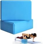 2 Pcs Yoga Blocks, 9"x6"x3" Foam Bl
