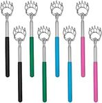 8 Pcs Back Scratcher Bear Claw Extendable Metal Portable Telescopic Backscratchers with Rubber Handled Back Scratcher for Men