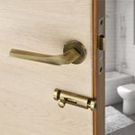 LAPO Door Lock for Bathroom Door without Key, Door Lock Balcony, without Key Lock for Door, Toilet Door Lock for Home,Office,Hotel | Antique finish | 3 Years Warranty Ro-160