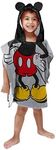 Jay Franco Disney Mickey Mouse Kids Bath/Pool/Beach Hooded Poncho - Super Soft & Absorbent Cotton Towel, Measures 28 x 28 Inches