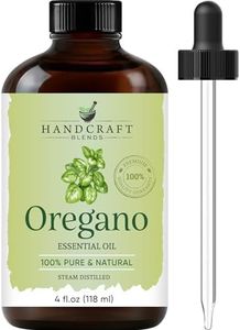 Handcraft Oregano Essential Oil - 100% Pure and Natural - Premium Therapeutic Grade with Premium Glass Dropper - Huge 4 fl. oz
