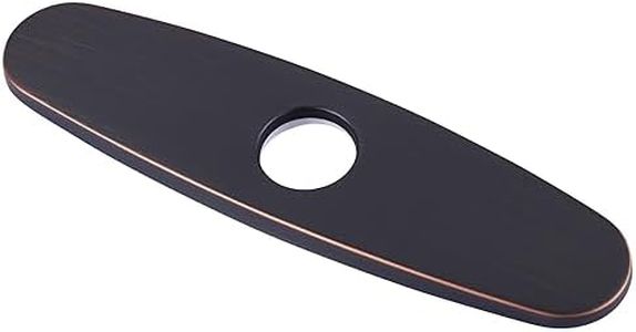 WOWOW Faucet Plate,Kitchen Sink Cover Stainless Steel Plate for 1 or 3 Hole Bathroom or Kitchen Sink Faucet Mixer Tap 10 Inch Escutcheon Hole Covers Oiled Rubbed Bronze