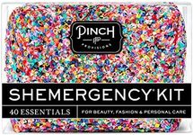 Pinch Provisions Big Glitter Energy Shemergency Kit for Her, 40 Emergency Essential Items, Compact, Multi-Functional Pouch, Gift for Women, Birthday, Bachelorette Parties, and More!