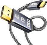 INICIO 8K Bi-Directional USB C To DisplayPort Cable 1.8m [ 8K@60Hz, 4K@144Hz ] DP 1.4 To USB4 Type C Adapter For Thunderbolt 3/4 MacBook Pro Air M4 iPhone 16 15 Pro iPad XPS 13/15 S25 Ultra G8 G9