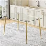 Glass Dining Table for 4 with 51 in