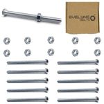 M8 Nuts & Bolt 10 Pack (M8 x 100mm Bolts & M8 Nuts) Hex Bolt/Setscrew Fully Threaded