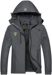 GIISAM Women's Waterproof Rain Jacket Packable Light Weight Raincoat Foldable Hiking Cycling Windbreaker for Women Grey