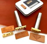 Custom Logo Leather Stamp, Embossing Stamp, Leather Stamping Kit, Leather Branding Hand Stick