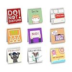 Funny Desk Signs,30 Different Fun and Flip-Over Messages for Office Gifts,Office Desk Accessories,A Gift for colleague,Mother's Day, Father's Day,Christmas Day（4.7" x 4.7"）