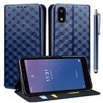 for Orbic Maui RC545L Case, for Orbic Maui RC545L Wallet Case with Card Holder Kickstand Magnetic,PU Leather Flip Phone Case for Reliance Jio Orbic/Maui RC545L /Maui 4G LTE/Maui Prepaid (Blue)