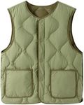 Balabala Kids Heated Vest Girls Puffer Vest Wind Proof Sleeveless Outwear Vest Warm Lightweight Winter Coat with Pocket