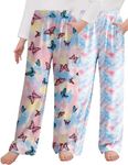 Arshiner Boys Pajama Pants 2 Pack Soft Plaid Sleepwear Kids Lounge PJ Bottoms with Pockets