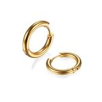 Gabry&Jwl 316L Surgical Stainless Steel Huggie Hoop Earrings 6Mm 8Mm 10Mm 11Mm 12Mm 14Mm Hypoallergenic Earrings Hoop Cartilage Helix Lobes Hinged Sleeper Earrings For Men Women Girls