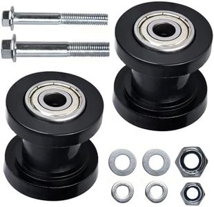 Motcoda 8mm & 8mm Chain Roller Pulley Tensioner Wheel Guide Per for Motorcycle Mini Bike Atv 125cc 140cc 160cc SSR XR125 KLX110 CRF50 Pitster Pit Dirt Bike Parts (Black)