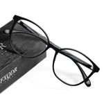 JFXQDR Women's Blue Light Blocking Glasses, TR90 Frame Computer Gaming Glasses Anti Eyestrain & UV Glare RF6208 (Light Black)
