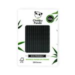 The Cheeky Panda Bamboo Paper Cocktail Straws | 250 Black Paper Cocktail Drinking Straws