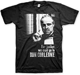 The Godfather Officially Licensed Godfather - for Justice Mens T-Shirt (Black), Small