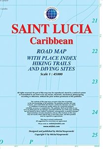 Saint Lucia Street Map With Index 1:45,000