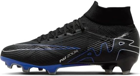 NIKE Men's Football Shoe, Black Chrome Hyper Royal, 12