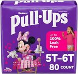 Pull-Ups Girls' Potty Training Pants, Size 5T-6T Training Underwear (46+ lbs), 80 Count (2 Packs of 40)