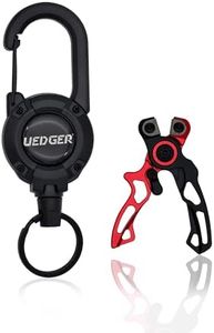 UEDGER Mini Fishing Braided Line Scissors - Fishing Tools Line Clippers Braided Fishing Line Cutters Fly Fishing Equipment Cut Braid, Mono and Fluoro Lines Clean and Smooth (Red)