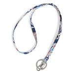 Vera Bradley Women's Lanyard Keyring, Morning Shells-Recycled Cotton, One Size