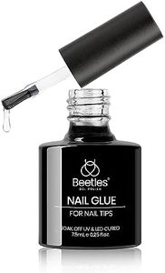 Beetles 5 in 1 Nail Glue Gel for Nail Tips and Clear Acrylic Nails Long Lasting 12 Colors Gel Builder for Nails 8-in-1 Hard Gel Builder Extension Color Gel