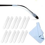 XIANEWS Silicone Eyeglasses Temple Tips Sleeve Retainer,Anti-Slip Elastic Comfort Glasses Retainers For Spectacle Sunglasses Reading Glasses Eyewear (Clear - 6 pairs)