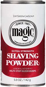 SoftSheen-Carson Magic Razorless Shaving for Men, Magic Extra Strength Shaving Powder, for Coarse Textured Beards, formulated for Black Men, Depilatory, Helps Stop Razor Bumps, 5 oz