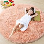 ONASAR Coral Pink Cute Rug for Girl