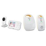 VTech VM3252 Digital Audio/Video Baby Monitor with Temperature Sensor | VTech DM111 Safe and Sound Digital Audio Baby Monitor (DECT6.0 Technology)