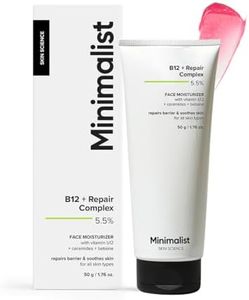 Minimalist Barrier Repair Face Moisturizer with Vitamin B12 Complex 5.5% with Ceramides for All Skin Types | Strengthens Skin Barrier, Boosts Hydration, Soothing, Lightweight Gel Texture | 50 gm