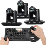 FoMaKo 4K 20X NDI PTZ Camera HDMI AI Auto-Tracking PTZ Camera, for Church Worship Education Conference Events, NDI 6 & NDI HX3 Certified(K20UHx3+KC608 Pro)