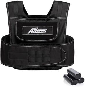 A2Z SPORT® Chaleco Lastrado 20kg o 30kg - Chaleco con Peso Ajustable de Metal Extraíbles - Weighted Vest Chaleco Peso Entrenamiento Ideal para Correr Fitness Crossfit