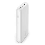 Belkin BoostCharge 20k mAh Power Bank, Portable USB-C Charger, Phone Charger Battery Pack for iPhone 14, iPhone 13, iPhone 12 w/USB-C Cable Included - White